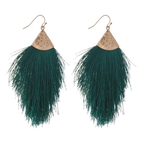 Tahiti teal Tassels- make a Statement ⭐️ - Picture 2 of 2